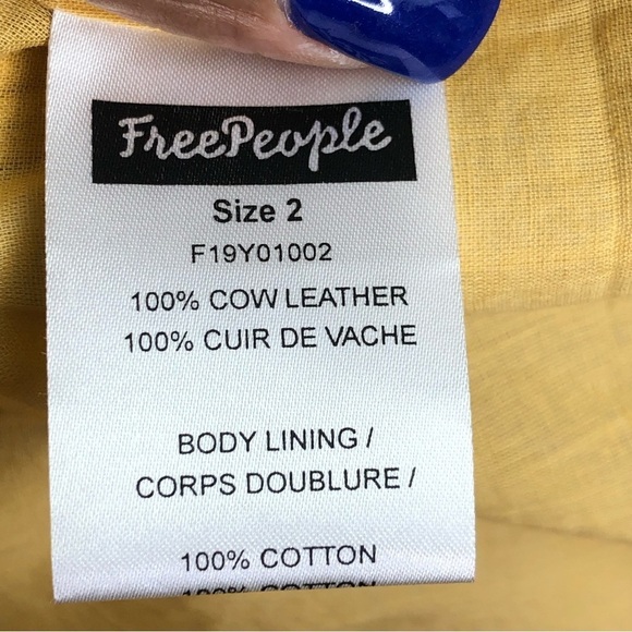 Free People Goldie, leather bronze, mini dress - Picture 5 of 15